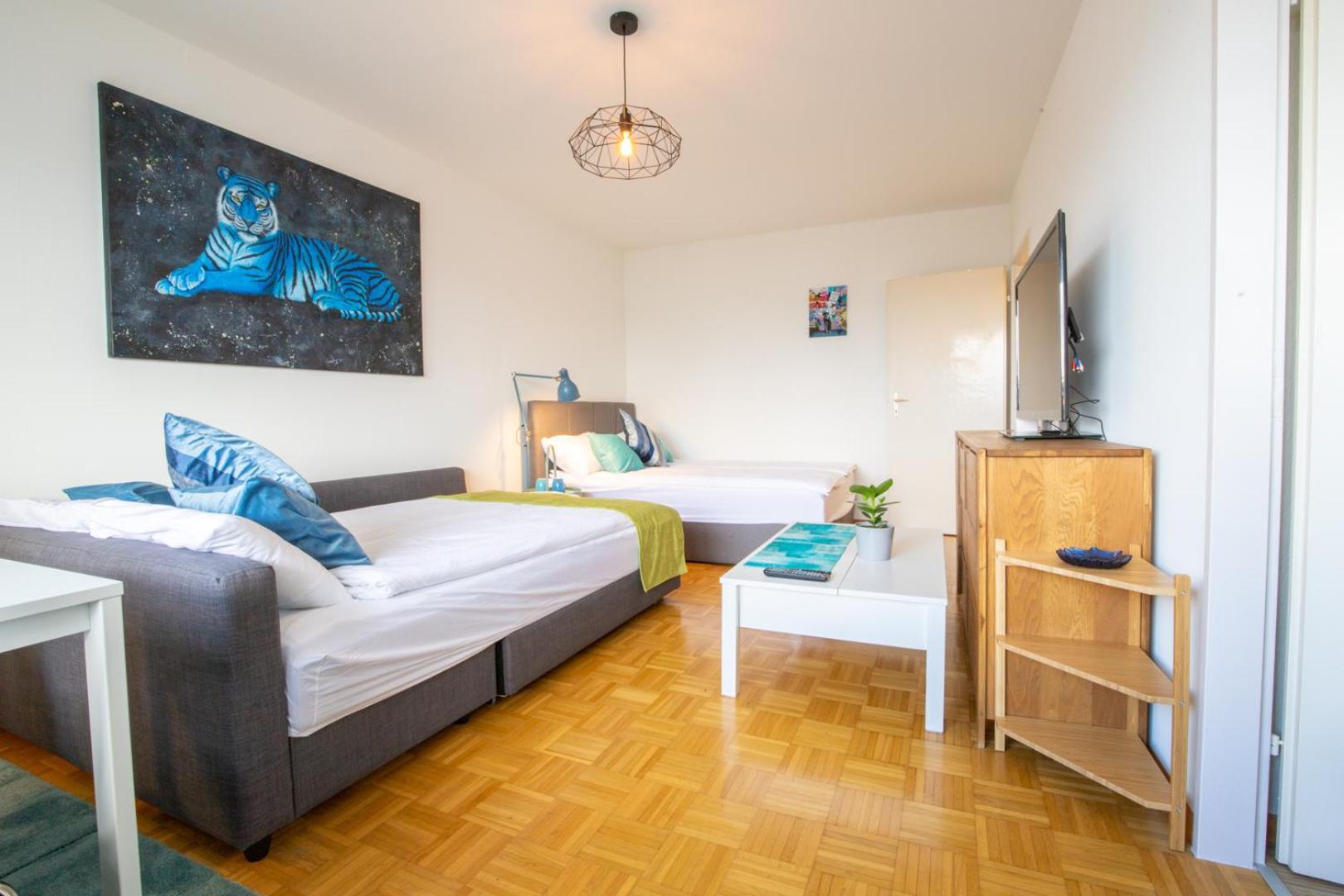 Special Blue Tiger Apartment Basel, Messe Kleinbasel 10-Star Luaran gambar